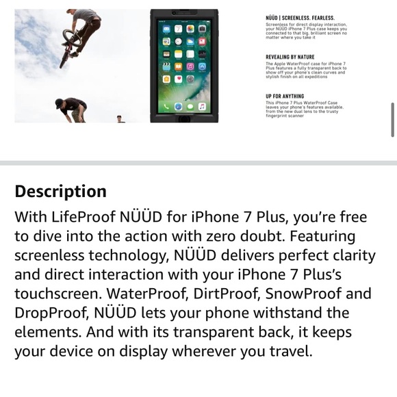 LifeProof NUUD Series case for iPhone 7plus - Picture 12 of 14